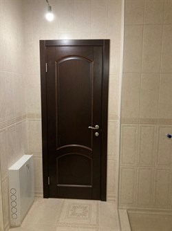 Межкомнатная дверь Ингрид Дуб Коньячный Сатинат Узор - фото 61686