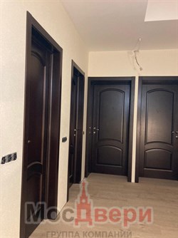 Межкомнатная дверь Ингрид Дуб Коньячный Сатинат Узор - фото 61688