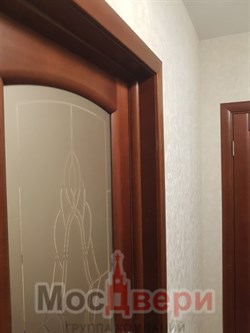 Раздвижная дверь Саманта Лесной орех Сатинат Бронза - фото 61758