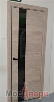 Межкомнатная дверь Profil 105GR Салинас Светлый LACOBEL Черный - фото 62591