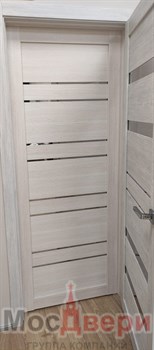 Межкомнатная дверь Profil 2.63GM Капучино LACOBEL Черный - фото 62753