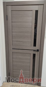 Межкомнатная дверь Profil 19GM Грей LACOBEL Черный - фото 62790