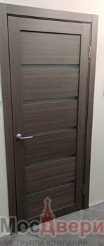 Межкомнатная дверь Profil 19GM Грей LACOBEL Черный - фото 62791