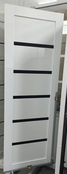 Межкомнатная дверь Profil 19GM Сильвер LACOBEL Черный - фото 62836