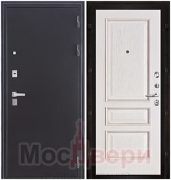 Входная дверь Brand Security Acoustic Rw 45dB Антик серебристый / Кашемир белый - фото 63032