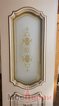 Межкомнатная дверь Brindisi Bianco Argento Matelux - фото 63242