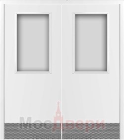 Двустворчатая пластиковая композитная дверь CL Verso Special-T белая - фото 63396