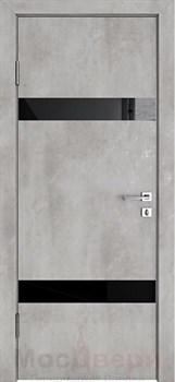 Межкомнатная дверь с шумоизоляцией Rw 31dB Prima GL902 Бетон Платина Зеркало - фото 63456