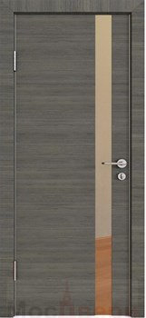 Дверь звукоизоляционная Rw 42dB Прима M907 Грей Лакобель Черный - фото 63491