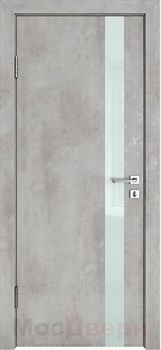 Дверь звукоизоляционная Rw 42dB Прима GL907 Бетон Платина Зеркало - фото 63525