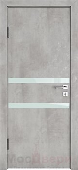 Межкомнатная дверь с шумоизоляцией Rw 31dB Prima GL913 Бетон Платина Зеркало - фото 63603