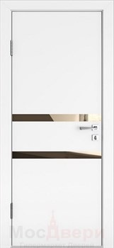 Дверь звукоизоляционная Rw 42dB Prima GL913 Аляска LACOBEL Белый - фото 63614