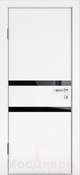 Дверь звукоизоляционная Rw 42dB Prima GL913 Аляска LACOBEL Белый - фото 63616