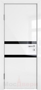 Дверь звукоизоляционная Rw 42dB Прима GL913 Белый Люкс Лакобель Белый - фото 63620