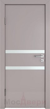 Дверь звукоизоляционная Rw 42dB Prima GL913 Стоун Зеркало - фото 63622