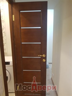 Межкомнатная дверь M-2 Светлый Дуб Сатинат белый - фото 63777