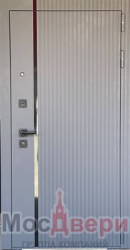 Входная дверь Rebecca Серый шелк / White Soft - фото 63948