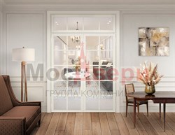 Двустворчатая дверь AG Loft 704 Bianco RAL 9016 ST - фото 64015