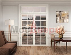 Двустворчатая дверь AG Loft 704 Bianco RAL 9016 ST - фото 64017