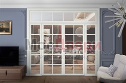 Двустворчатая дверь AG Лофт 704 Бьянко RAL 9016 SLT - фото 64019