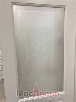 Межкомнатная дверь Bellagio Grand Bianco Matelux Ромб - фото 64047