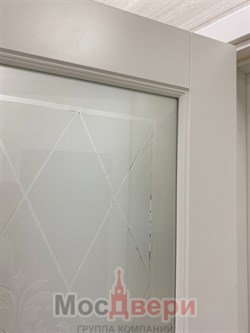 Межкомнатная дверь Bellagio Grand Bianco Matelux Ромб - фото 64049