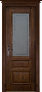 Межкомнатная дверь Оксфорд-O Grand Дуб Винтаж Кристалл - фото 64111