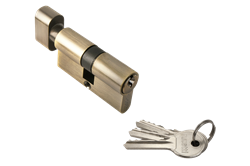 Цилиндровый механизм с английским ключом R60CK (ключ/завертка) AB Античная бронза - фото 64344