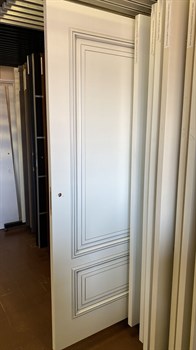 Межкомнатная дверь Amalfi Bianco Argento глухая - фото 64462