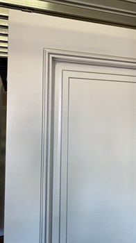 Межкомнатная дверь Amalfi Bianco Argento глухая - фото 64465