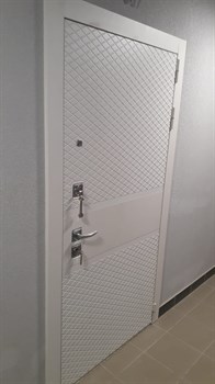 Входная дверь Agnes Белый шелк / Бьянко - фото 64570