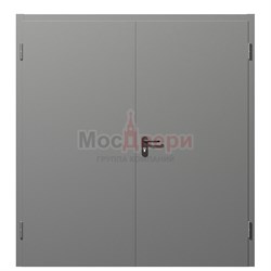 Противопожарная дверь металлическая (ДПМ) двупольная EI 60 FPS Grey ГОСТ Р 53307-2009 - фото 64958