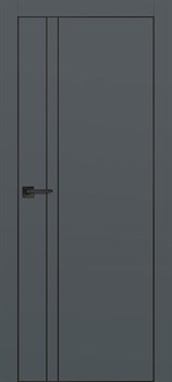 Межкомнатная дверь Profil 42SE Alum Серый Матовый Black Edition - фото 65046