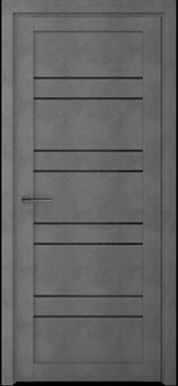 Межкомнатная дверь Profil 2.80GTL Бетон Антрацит LACOBEL Черный - фото 65256
