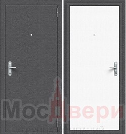 Входная дверь SG-5 Антик серебро / Белоснежный - фото 65291