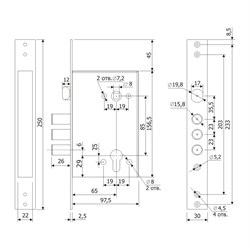 Замок Гардиан 32.11 цилиндровый - фото 65343