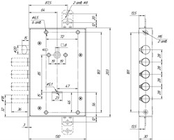 Замок Меттэм ЗВ9 353.1.1 сувальдный - фото 65354