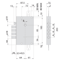 Замок СISA 57.665 сувальдный с перекодировкой - фото 65356