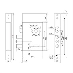 Замок Гардиан 30.11 сувальдный - фото 65362