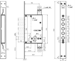 Замок Меттэм ЗВ 311 цилиндровый - фото 65364 Замок Меттэм ЗВ 311 цилиндровый - фото 65364