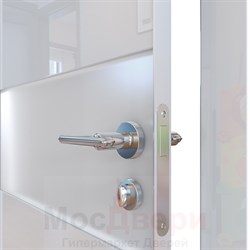 Наличник прямой телескопический Rw 42dB Prima GL Белый Люкс 80*10*2185 - фото 67762