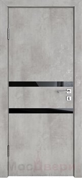 Межкомнатная дверь с шумоизоляцией Rw 31dB Prima GL900 Бетон Платина - фото 68489