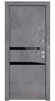 Межкомнатная дверь с шумоизоляцией Rw 31dB Prima GL900 Бетон Антрацит - фото 68490