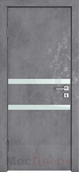 Межкомнатная дверь с шумоизоляцией Rw 31dB Prima GL900 Бетон Антрацит - фото 68492