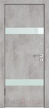Межкомнатная дверь с шумоизоляцией Rw 31dB Prima GL906 Бетон Платина - фото 68518