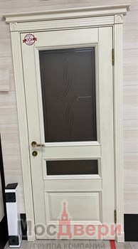 Наличник телескопический прямой Массив ольхи /шпон дуба 10*70*2150 Слоновая Кость - фото 68744