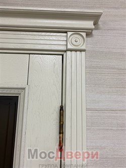 Наличник телескопический прямой Массив ольхи /шпон дуба 10*70*2150 Слоновая Кость - фото 68746