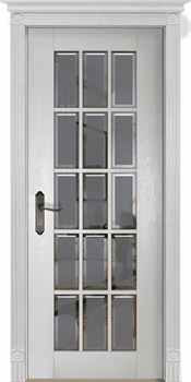 Добор телескопический Массив ольхи /шпон дуба 15*150*2080 Белый Классик - фото 68822