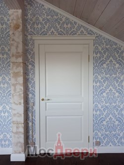 Коробка телескоп Массив ольхи /шпон ольхи 40*75*2080 мм Белый Классик - фото 68893