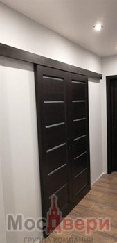 Добор телескопический Массив ольхи /шпон ольхи 15*200*2080 мм Венге - фото 68939